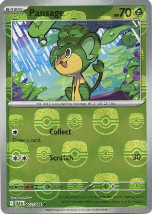 Pansage (Master Ball Pattern) 4 - [SV Black Bolt] Holofoil