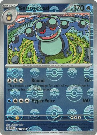 Seismitoad (Poke Ball Pattern) 21 - [SV Black Bolt] Holofoil