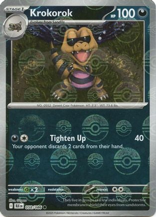 Krokorok (Poke Ball Pattern) 58 - [SV Black Bolt] Holofoil