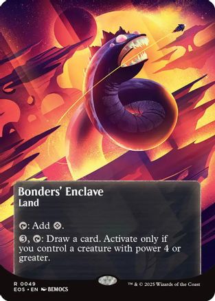 Bonders' Enclave (0046) (Borderless) (EOS-049) [Edge of Eternities: Stellar Sights] Foil