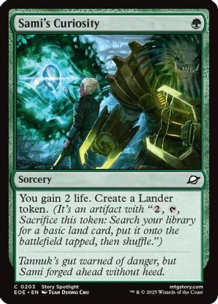 Sami's Curiosity (EOE-203) [Edge of Eternities] Foil