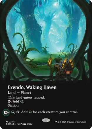 Evendo, Waking Haven (Borderless) (Galaxy Foil) (EOE-374) [Edge of Eternities] Foil