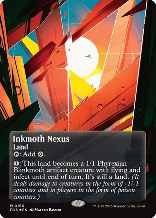 Inkmoth Nexus (0155) (Borderless) (Galaxy Foil) (EOS-155) [Edge of Eternities: Stellar Sights] Foil