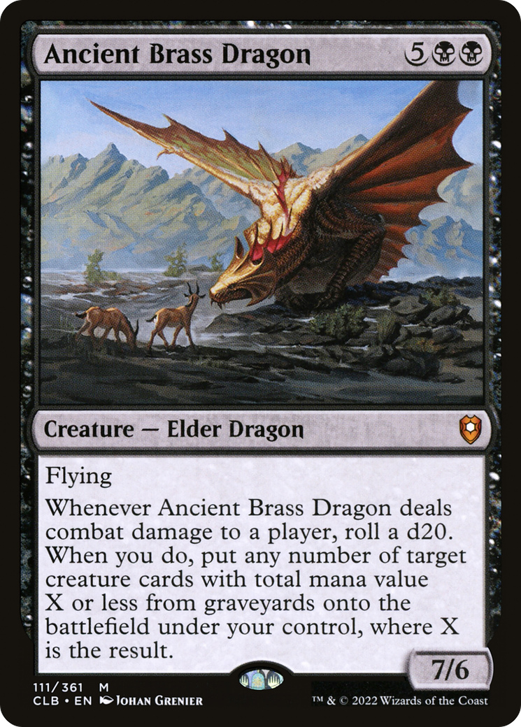 Ancient Brass Dragon (CLB-111) [Commander Legends: Battle for Baldur's Gate]