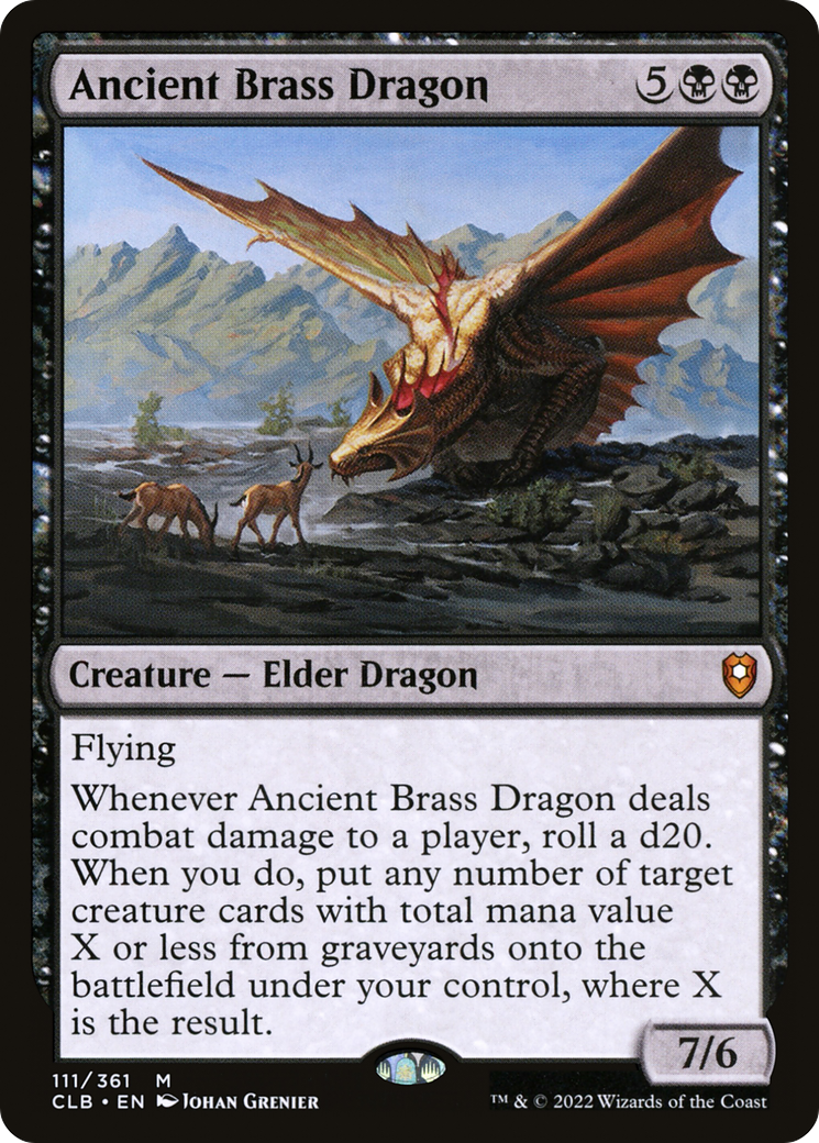 Ancient Brass Dragon (CLB-111) [Commander Legends: Battle for Baldur's Gate]