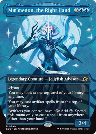 Mm'menon, the Right Hand (Borderless) (EOE-290) [Edge of Eternities] Foil