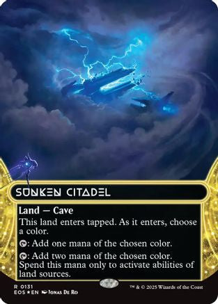 Sunken Citadel (0131) (Borderless) (Galaxy Foil) (EOS-131) [Edge of Eternities: Stellar Sights] Foil