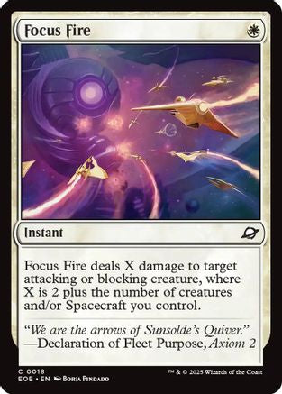 Focus Fire (EOE-018) [Edge of Eternities] Foil