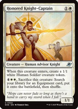 Honored Knight-Captain (EOE-022) [Edge of Eternities] Foil