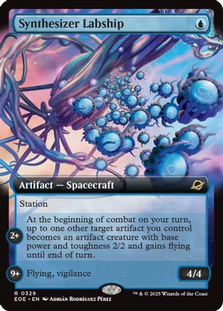 Synthesizer Labship (Extended Art) (EOE-329) [Edge of Eternities] Foil