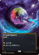 Crystal Quarry (0145) (Borderless) (Galaxy Foil) (EOS-145) [Edge of Eternities: Stellar Sights] Foil