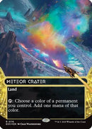 Meteor Crater (0116) (Borderless) (Galaxy Foil) (EOS-116) [Edge of Eternities: Stellar Sights] Foil