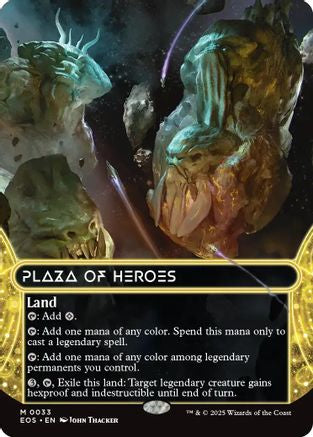 Plaza of Heroes (0033) (Borderless) (EOS-033) [Edge of Eternities: Stellar Sights]