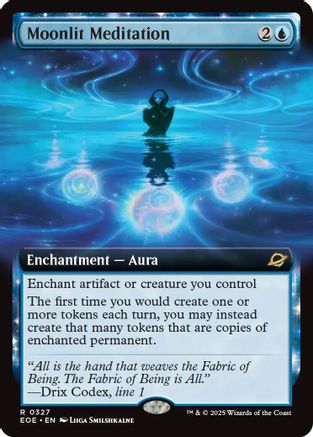 Moonlit Meditation (Extended Art) (EOE-327) [Edge of Eternities] Foil