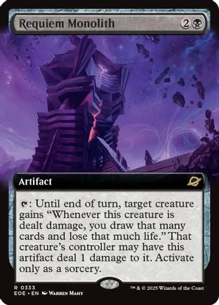 Requiem Monolith (Extended Art) (EOE-333) [Edge of Eternities] Foil