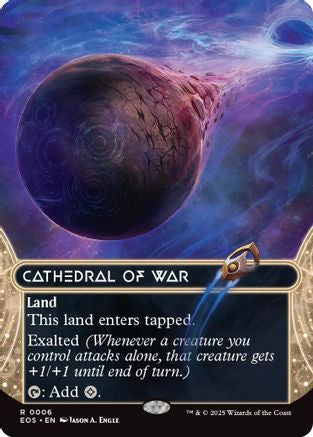 Cathedral of War (0006) (Borderless) (EOS-006) [Edge of Eternities: Stellar Sights]