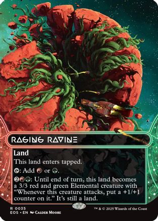 Raging Ravine (0035) (Borderless) (EOS-035) [Edge of Eternities: Stellar Sights]