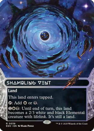Shambling Vent (0038) (Borderless) (EOS-038) [Edge of Eternities: Stellar Sights] Foil
