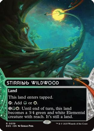 Stirring Wildwood (0039) (Borderless) (EOS-039) [Edge of Eternities: Stellar Sights]