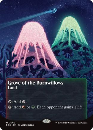 Grove of the Burnwillows (0062) (Borderless) (EOS-062) [Edge of Eternities: Stellar Sights] Foil