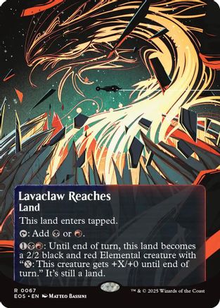 Lavaclaw Reaches (0067) (Borderless) (EOS-067) [Edge of Eternities: Stellar Sights]
