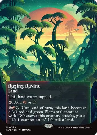 Raging Ravine (0080) (Borderless) (EOS-080) [Edge of Eternities: Stellar Sights]