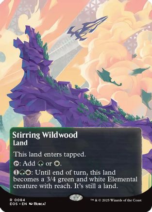 Stirring Wildwood (0084) (Borderless) (EOS-084) [Edge of Eternities: Stellar Sights]