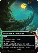 Stirring Wildwood (0129) (Borderless) (Galaxy Foil) (EOS-129) [Edge of Eternities: Stellar Sights] Foil