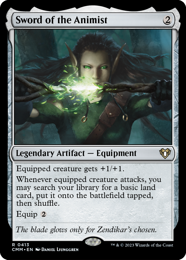 Sword of the Animist (CMM-413) [Commander Masters]