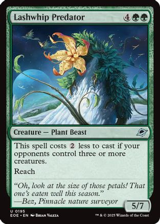 Lashwhip Predator (EOE-195) [Edge of Eternities] Foil