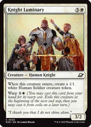 Knight Luminary (EOE-023) [Edge of Eternities] Foil