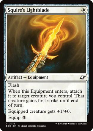 Squire's Lightblade (EOE-036) [Edge of Eternities] Foil