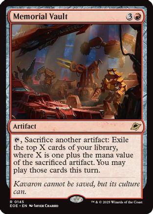 Memorial Vault (EOE-145) [Edge of Eternities] Foil