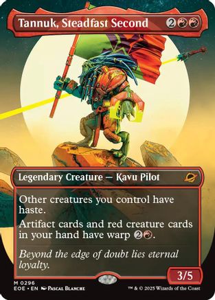 Tannuk, Steadfast Second (Borderless) (EOE-296) [Edge of Eternities] Foil