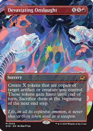 Devastating Onslaught (Borderless) (EOE-308) [Edge of Eternities]