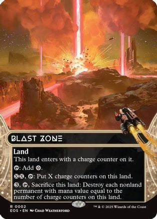 Blast Zone (0002) (Borderless) (EOS-002) [Edge of Eternities: Stellar Sights]