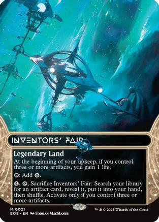 Inventors' Fair (0021) (Borderless) (EOS-021) [Edge of Eternities: Stellar Sights] Foil