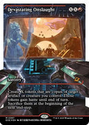 Devastating Onslaught (0387) (Showcase) (Fracture Foil) (EOE-387) [Edge of Eternities] Foil