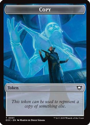 Copy // Clue Double-Sided Token (EOC-3 // 12) [Commander: Edge of Eternities]