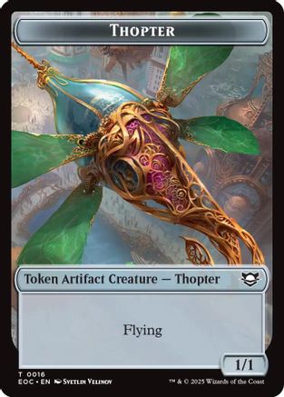 Thopter // Gnome Double-Sided Token (EOC-16 // 11) [Commander: Edge of Eternities]