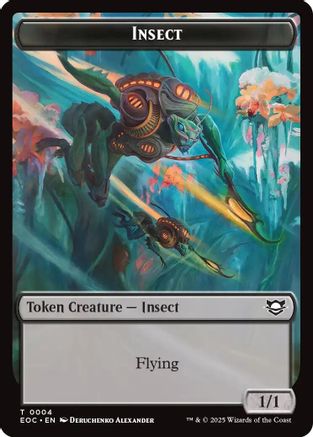 Insect // Elemental (0007) Double-Sided Token (EOC-4 // 7) [Commander: Edge of Eternities]