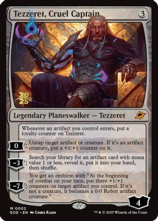 Tezzeret, Cruel Captain (PRE-002) [Prerelease Cards] Foil