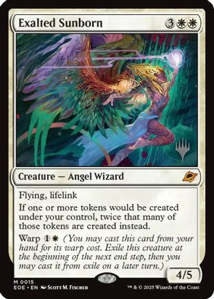 Exalted Sunborn (PPEOE-015) [Promo Pack: Edge of Eternities] Foil