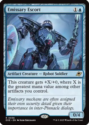 Emissary Escort (PPEOE-056) [Promo Pack: Edge of Eternities] Foil