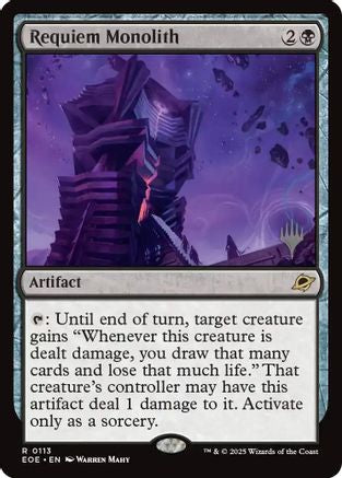 Requiem Monolith (PPEOE-113) [Promo Pack: Edge of Eternities] Foil
