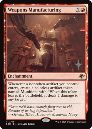 Weapons Manufacturing (PPEOE-168) [Promo Pack: Edge of Eternities] Foil