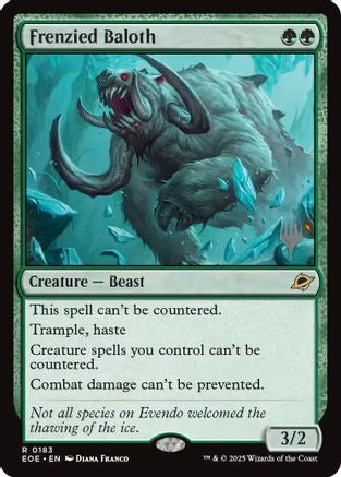 Frenzied Baloth (PPEOE-183) [Promo Pack: Edge of Eternities] Foil
