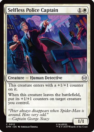 Selfless Police Captain (SPM-012) [Marvel's Spider-Man] Foil