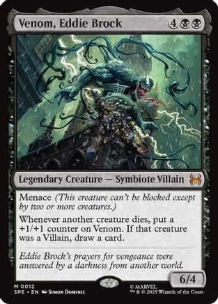 Venom, Eddie Brock (SPE, MAR-012) [Marvel's Spider-Man: Eternal-Legal] Foil