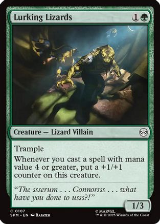 Lurking Lizards (SPM-107) [Marvel's Spider-Man] Foil